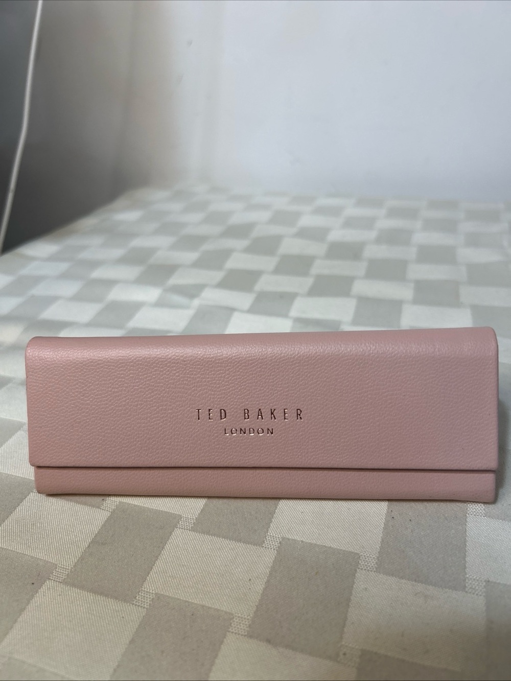 Ted Baker Pale Pink Leather Glasses Case